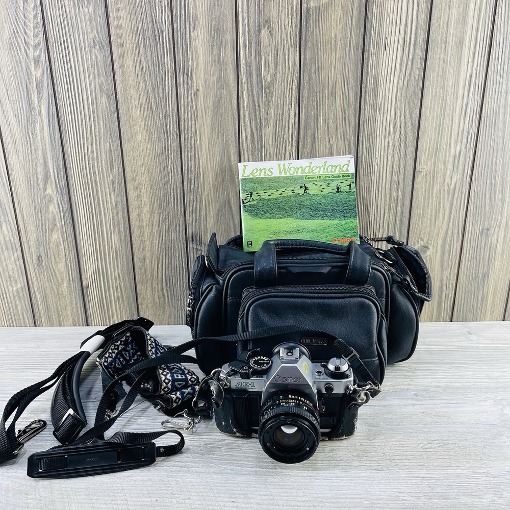 Canon AE-1 35mm SLR Film Camera w/ 50mm f/1.4 FD Lens